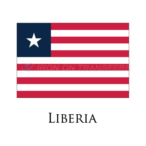 Liberia flag Iron-on Stickers (Heat Transfers)NO.1913